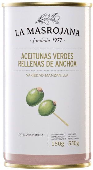 Manzanilla olijven met ansjovis